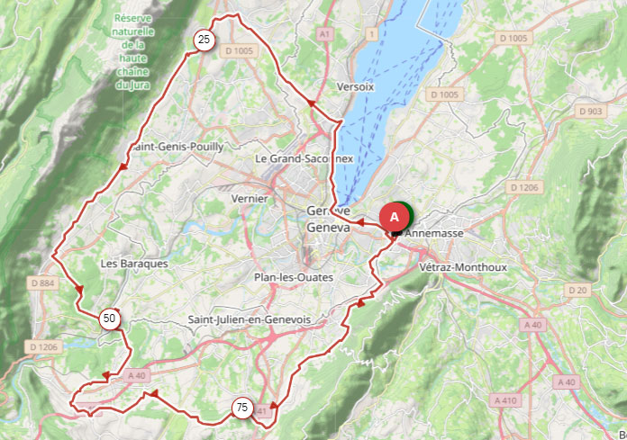 Du pied du Jura au pied du Salève